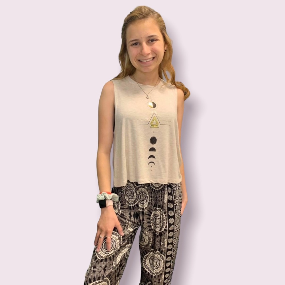 Daybreak crop tank top